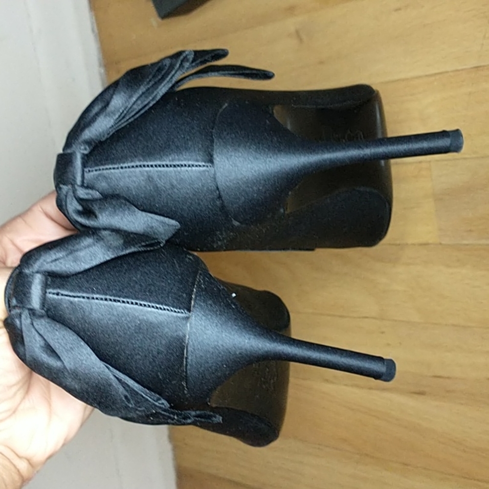 Nina "Quenna" black pumps with bow in the back - Picture 9 of 11